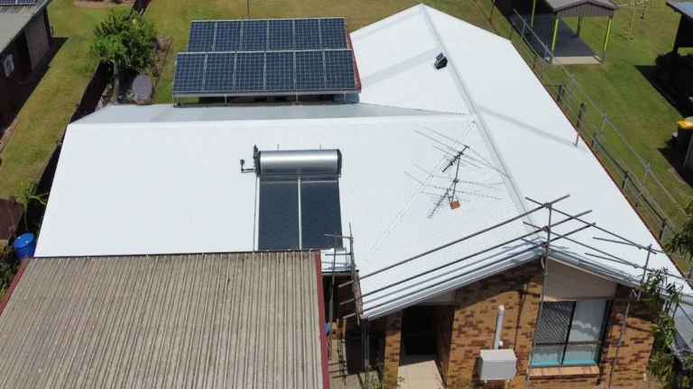 3 = completed reroofing job